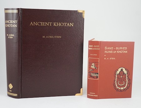 Stein, Marc Aurel - Ancient Khotan. Detailed Report of Archaeological Explorations in Chinese Turkestan. 2 volumes (in one) SDI Publications, Bangkok, 2001.